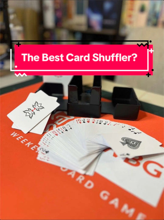 Lotus card shuffler featured by @weekend_board_gamer