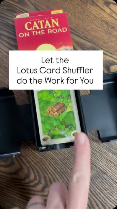 Lotus card shuffler featured by @mrs_board_games_and_good_vibes