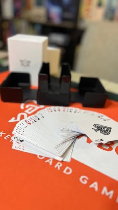 Lotus card shuffler featured by @weekend_board_gamer
